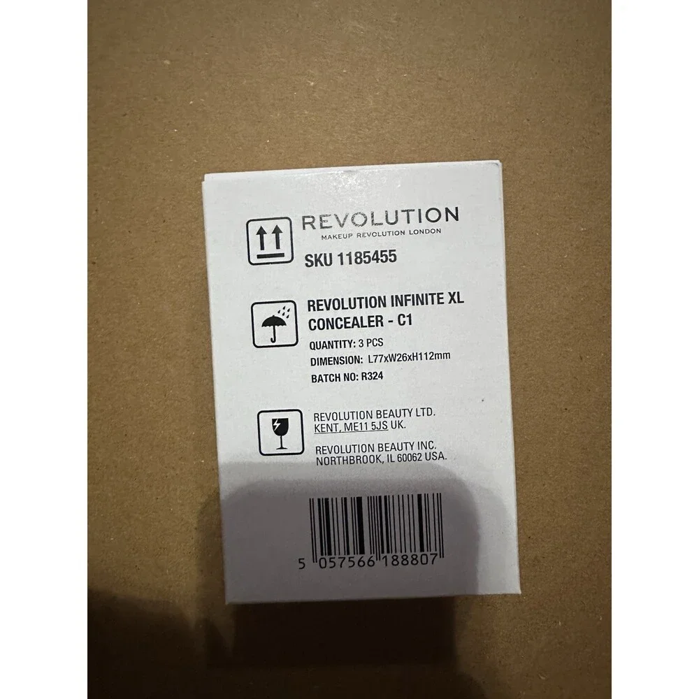 Makeup Revolution Infinite XL Concealer C1 3Pc Lot New